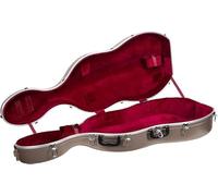 Crossrock Funda para violonchelo ABS para tamaño 4/4 o 3/4 | Acabado mate champán, carcasa moldeada con ruedas y correas de mochila - Funda rígida ligera para uso diario - Champagne (CRA861CEFCH)