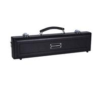 Crossrock Funda rígida de ABS para flauta estándar de pie C con correa de hombro única, color negro (CRA862FLBK)