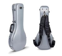 Crossrock Funda rígida de ABS, se Adapta a la mayoría de mandolinas Estilo A, con Compartimento Interior, Correas de Mochila, Color Plateado (CRA862MASL), Silver, Moderno