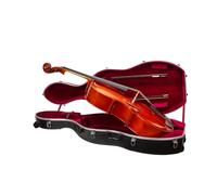 Crossrock - Funda rígida de violonchelo ABS moldeado con ruedas
