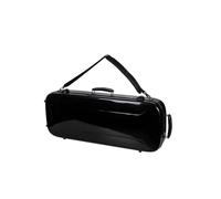 Crossrock Funda rígida para Ukelele con Bloqueo TSA, 100% Fibra de Vidrio, Correas Acolchadas Desmontables, higrómetro, Gran Almacenamiento para Accesorios, Black, Tenor