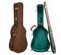 Crossrock Funda súper Jumbo para Guitarra acústica Gibson SJ-200 | Acabado marrón Flor, Arco Reforzado, Bloqueo de Seguridad, Almacenamiento Oculto - Serie Designer (CRW530SBBQ)
