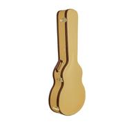 Crossrock Funda Universal para Guitarra acústica Gibson L-00 y Martin CEO de 14 dígitos, Cierres de Acero Inoxidable, Forro de Espuma, Patas de Metal, Almacenamiento, Tweed de Vinilo, 14-Bund L00
