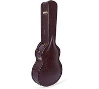 Crossrock Hardshell - Maletín de Madera para Guitarra acústica OM/Martin 000-14 de 14 Bandas, pestillo de Acero Inoxidable, Almohadilla de Esponja, Patas de Metal, Espacio de Almacenamiento, Color