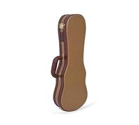 Crossrock Hardshell Vintage Tweed, 5 cuerdas Deluxe madera duro caso para Ukelele soprano, vinilo, madera (CRW600SUTW)