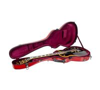 Crossrock Les Paul - Funda rígida de fibra de vidrio para guitarra, color rojo