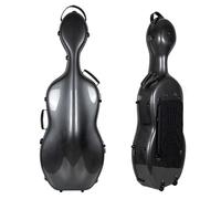 Crossrock Maletín para violonchel, Negro, Crf5030 Carcasa de Fibra de Vidrio Ultraligera