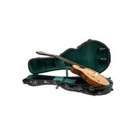 Crossrock Mandola - Funda para Gibson A & F Style y Eastman F Style | Carcasa rígida 100% Fibra de Vidrio, Bloqueo TSA, Correas de Mochila Desmontables, Color Negro (CRF2020UMLBK)