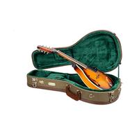 Crossrock Master Series CRW720MAOG - Estuche de Madera Estilo A para mandolina, Cerradura de Seguridad, Mango de Piel auténtica, herrajes Reforzados, Patas de Metal, Espacio de Almacenamiento, Color