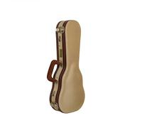 Crossrock Master Series - Funda para Ukelele Soprano de 21 Pulgadas de Largo | Exterior de Tela clásica de Tweed, Carcasa rediseñada, Correas de Mochila y Mango de Cuero, Interior de Terciopelo Rojo