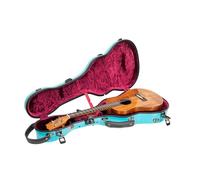 Crossrock Tenor CRF2030TUMB - Funda rígida para Ukelele de hasta 27 Pulgadas, 100% Fibra de Vidrio con Cierres de Marca, Cerradura TSA, Compartimento para Accesorios y Correas Desmontables, Color