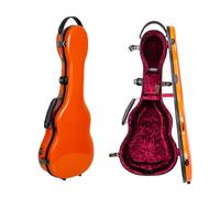 Crossrock Tenor CRF2030TUOR - Funda rígida para Ukelele de hasta 27 Pulgadas, 100% Fibra de Vidrio con Cierres de Marca, Cerradura TSA, Compartimento para Accesorios y Correas Desmontables, Color