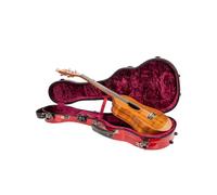 Crossrock Tenor CRF2030TURD - Funda rígida para Ukelele de hasta 27 Pulgadas, 100% Fibra de Vidrio con Cierres de Marca, Cerradura TSA, Compartimento para Accesorios y Correas Desmontables, Color