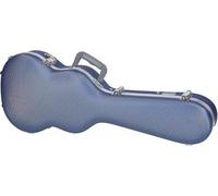 Crossrock, Ukelele de concierto de 0 cuerdas, estuche rígido moldeado ABS súper ligero en azul, (CRA860CUBL)