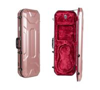 Crossrock Violin 4/4 Maleta | Carcasa rígida de ABS con compartimento interior, 2 soportes de arco, cierre de seguridad y correas desmontables - Oro rosa (CRA860VFRG)