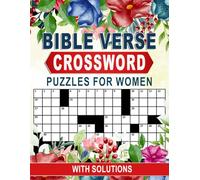 Crossword Bible Verse Puzzles For Women: Easy-to-Read Scripture Challenges for Comfort, Focus, and Growth