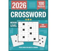 Crossword Puzzle Book For Adults: 2026 Edition - Crosswords & Coloring: Mindful Word Puzzles with Beautiful Illustrations for Stress Relief