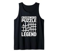 Crossword Puzzle Legend Crucigramas Cruciverbalist Camiseta sin Mangas