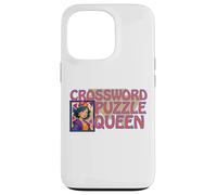 Crossword Puzzle Queen of Games Bingo Dice Ruler of Funny Carcasa para iPhone 13 Pro