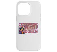 Crossword Puzzle Queen of Games Bingo Dice Ruler of Funny Carcasa para iPhone 14 Pro MAX