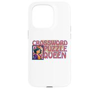 Crossword Puzzle Queen of Games Bingo Dice Ruler of Funny Carcasa para iPhone 15 Pro