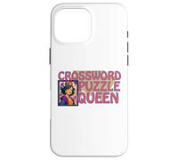 Crossword Puzzle Queen of Games Bingo Dice Ruler of Funny Carcasa para iPhone 16 Pro MAX