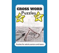 CROSSWORD Puzzles Book: CROSSWORD Puzzles Book with 600 words easy to read for adults, kids and seniors | 6X9 inches 120 pages | 50+puzzles | Gift for friend ,Vacation puzzle .