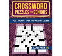 Crossword Puzzles for Seniors, Easy Large Print Puzzles for Alzheimer's and Dementia Patients and Elderly Seniors to Support Brain Health and Relaxation