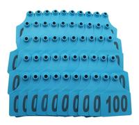 Crotales para Perros. 100Pcs Ear Tags Animal Tags Livestock Tags Cow Pig Tags Labels Goat .301-400 Orange/Blue/.301-400(Blue,101 200)