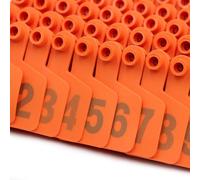 Crotales para Perros. 100Pcs Ear Tags Animal Tags Livestock Tags Cow Pig Tags Labels Goat .301-400 Orange/Blue/.301-400(Orange,801 900)