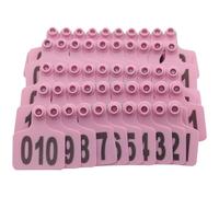 Crotales para Perros. For Cows Goats Sheep with Number 001-100/101-200/201-300/301-400/401-500 Livestock Animal Marking T101-200 Maroon/Red/101-200(Pink,301 400)