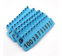 Crotales para Perros. Large Plastic Livestock Dentification Card Plastic for Cow Cattle Pig Swine Big Animal 101-200 Blue/Orange/301-400(Blue,101 200)