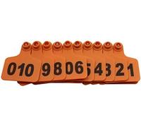 Crotales para Perros. Large Plastic Livestock Dentification Card Plastic for Cow Cattle Pig Swine Big Animal 101-200 Blue/Orange/301-400(Orange,201 300)