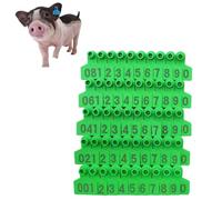 Crotales para Perros. Livestock Ear Tags Identification TPU Precision Tags for Cattle Cow Pig Goat Sheep Dog Hogs Calve Deer Animal Farm 001-100(Green,401 500)