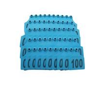 Crotales para Perros. Number 001-1000 Pig Cattle Goat Animal Ear Tags 100 Pieces Plastic Tags .301-400/1-100(Blue,.901 1000)