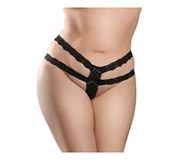 CROTCHLESS SECRET GEM XL-2XL - BLACK