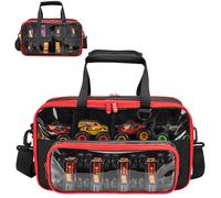 CROTIRAD Monster Truck - Funda de almacenamiento compatible con Monster Jam a escala 1:64 con correa para el hombro, bolsa de almacenamiento para Hot Wheels con capacidad para más de 20 autos, color