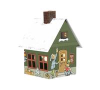 Crottendorfer - Casa de incienso de metal con portavelas - Para conos de incienso tamaño M - Dimensiones: 7,2 x 7,8 x 9,8 cm - Diseño: Manufactura de las estrellas - Fabricado en Alemania