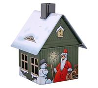 Crottendorfer - Caseta de Incienso de Metal con Soporte para Incienso - para Incienso tamaño M - Dimensiones: 7,2 x 7,8 x 9,8 cm - Diseño: Navidad - Fabricado en Alemania