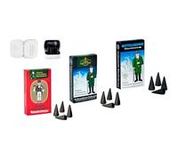Crottendorfer Juego de 3 conos de incienso - Aromas: incienso de Navidad - Tamaño: M, L y aniversario M - Cantidad: 68 unidades, incluye 4 conos de incienso como muestra - Fabricado en Alemania