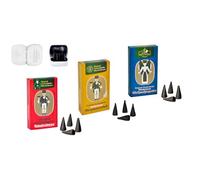 Crottendorfer Juego de 3 conos de incienso - Aromas: magia de Navidad, aroma de minero y aniversario de Navidad luces de incienso - Cantidad: 72 unidades, incluye 4 conos de incienso como muestra -
