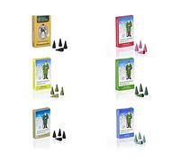 Crottendorfer Räucherkerzen Bergmann - Juego de 6 fragancias de minero, miel del bosque, magia de chimenea, melissa de incienso, abeto y lavanda, tamaño M, fabricado en Alemania