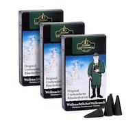 Crottendorfer Räucherkerzen Crottendorfer Burners Advent Conos de incienso con fragancia [3x negro]