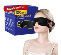 CROUVM Pack of 100 Disposable Sleep Eye Mask for Men Women, Blindfold Eye Mask Shade Cover for Sleeping, Night Sleep Mask, Block Out Light, Soft Comfort Eye Shade Cover for Travel Yoga Nap