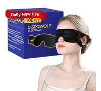 CROUVM Pack of 100 Disposable Sleep Eye Mask for Men Women, Blindfold Eye Mask Shade Cover for Sleeping, Night Sleep Mask, Block Out Light, Soft Comfort Eye Shade Cover for Travel Yoga Nap