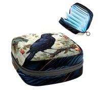 Crow-1714 - Bolsa de eliminación de servilletas sanitarias para niñas y mujeres, bolsa de gran capacidad con cremallera para almohadilla menstrual