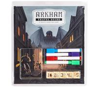 Crowd Games Arkham Travel Guide - Roll & Write Strategy Game with Eldritch Horror Twist | Tour Arkham, Avoid Horrors, Face The Old Ones, 1-4 Players, Ages 12+ | In English