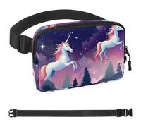 Crowds of Unicorns-874 - Cangurera cruzada para hombres y mujeres, riñonera para viajes, casual, caminar, correr, senderismo, ciclismo, multicolor, 4 x 23 x 15 cm, multicolor, 1.5x9.0x5.9in/4x23x15cm