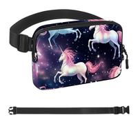 Crowds of Unicorns-890 - Riñonera para hombres y mujeres, riñonera con correa ajustable, bolsa cruzada de moda para viajes, al aire libre, correr, senderismo, multicolor, multicolor,