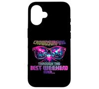 CROWDSURFING Through The Best Weekend Ever Carcasa para iPhone 16